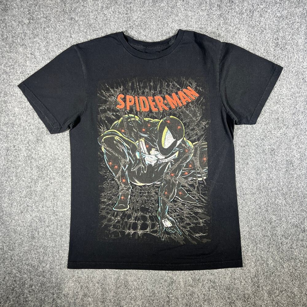 Marvel Spider-Man Black T-Shirt Small